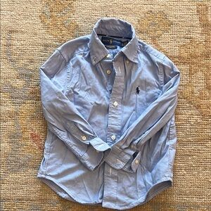 Polo Ralph Lauren Kids Blue Button-Down Shirt
